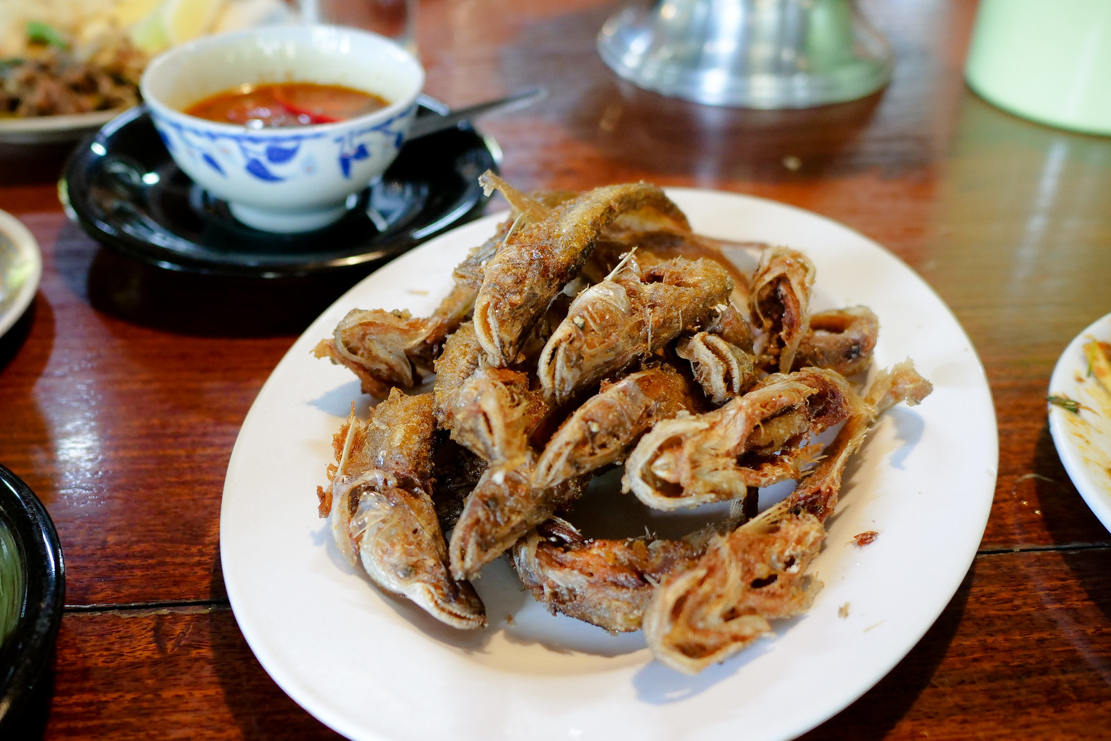 Deep fried fish at Ba Chao Ahaan Pa