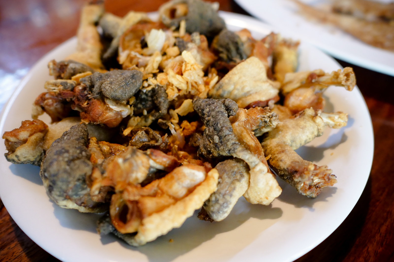 Fried frog at Ba Chao Ahaan Pa