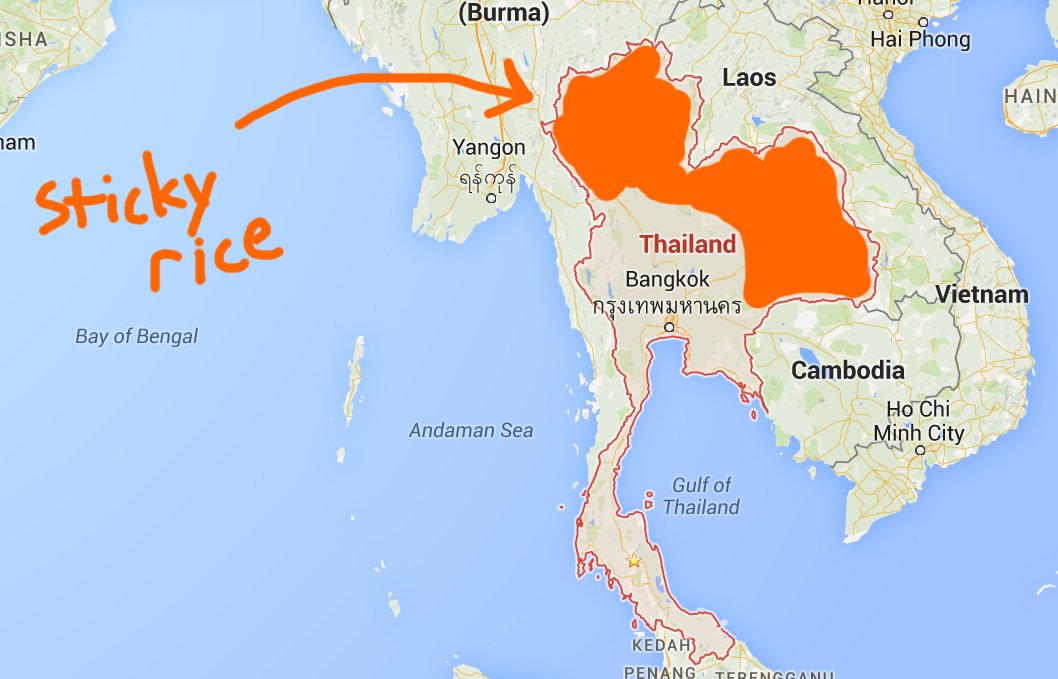 sticky rice in Thailand