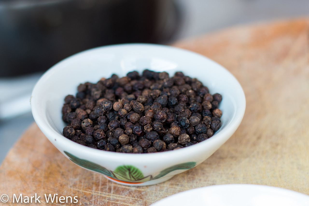 Thai black peppercorns