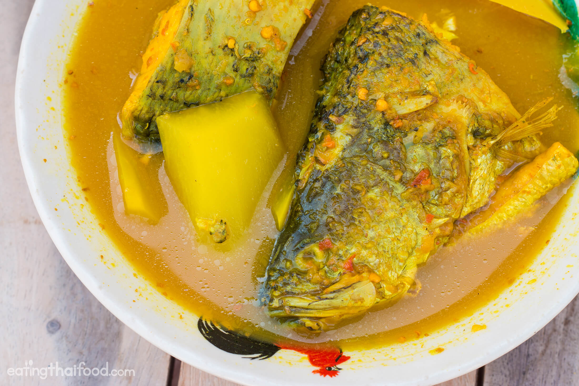 Southern Thai Gaeng Som Recipe (Sour Spicy Fish Curry)