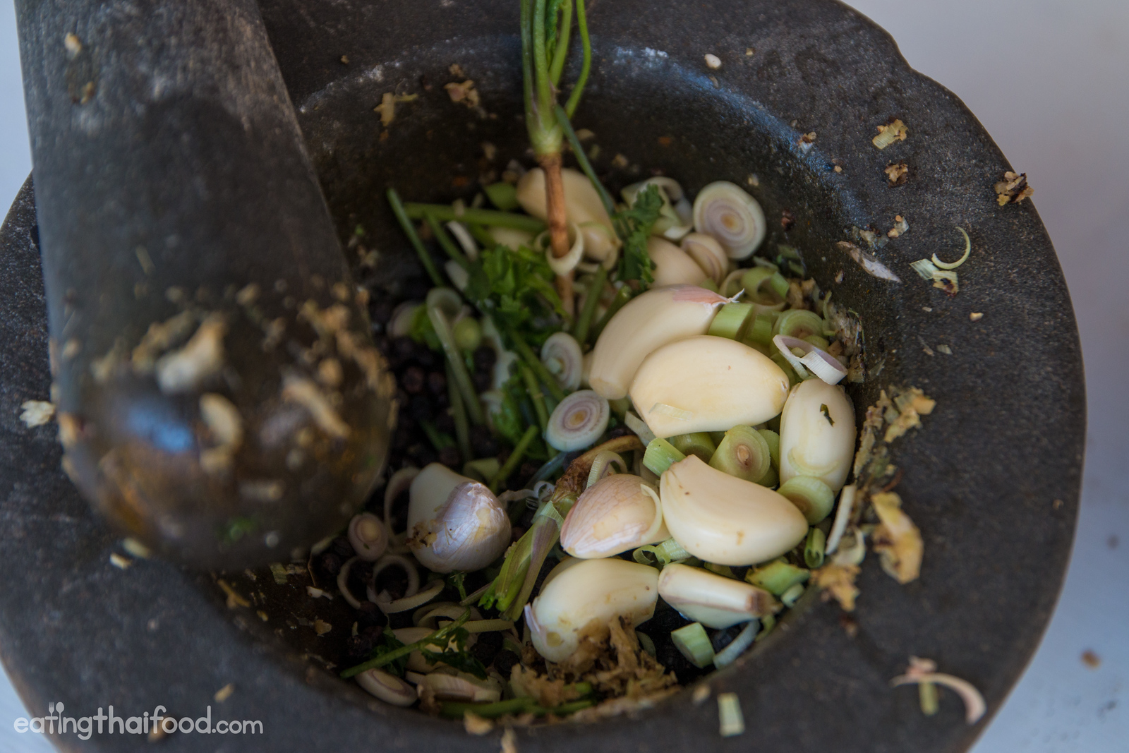 Thai mortar and pestle